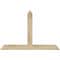 Ekena Millwork Portland Rough Sawn Timber Gable Bracket, Douglas Fir, 48"W x 32"H x 4"D x 4"F, 16/12 Pitch GBW048X32X0404POR00RDF - alternate 1